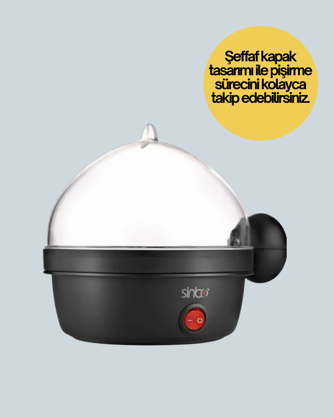 Elektrikli Yumurta Pişirme Makinesi 7 Yumurta Kapasiteli