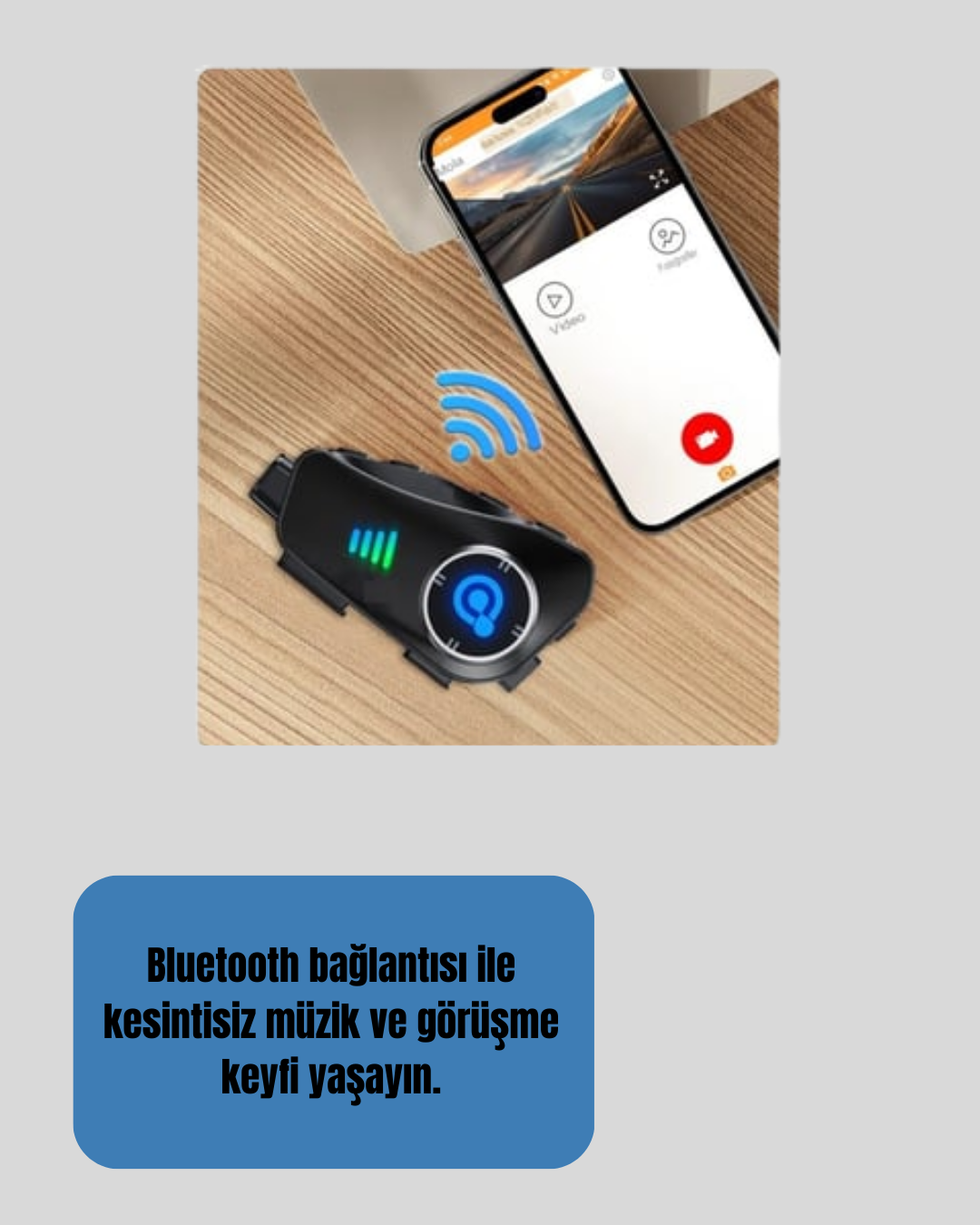 Q28 Kask Kulaklık 1080P HD Kamera – Bluetooth 5.3, Su Geçirmez, Gürültü Azaltma