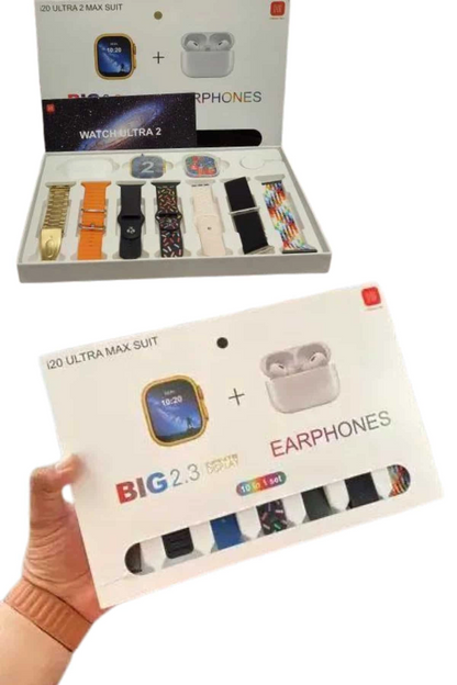 9 Ultra Akıllı Saat 49mm 2inç Ekran 7 Kordonlu Ve Bluetooth Kulaklık