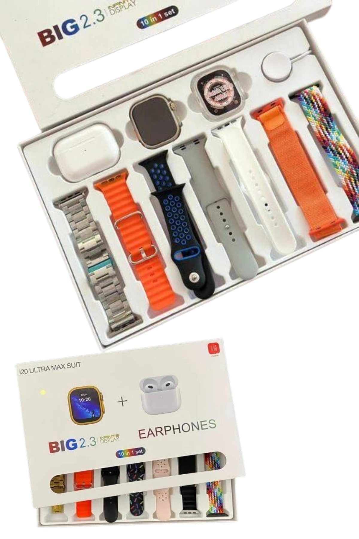 9 Ultra Akıllı Saat 49mm 2inç Ekran 7 Kordonlu Ve Bluetooth Kulaklık