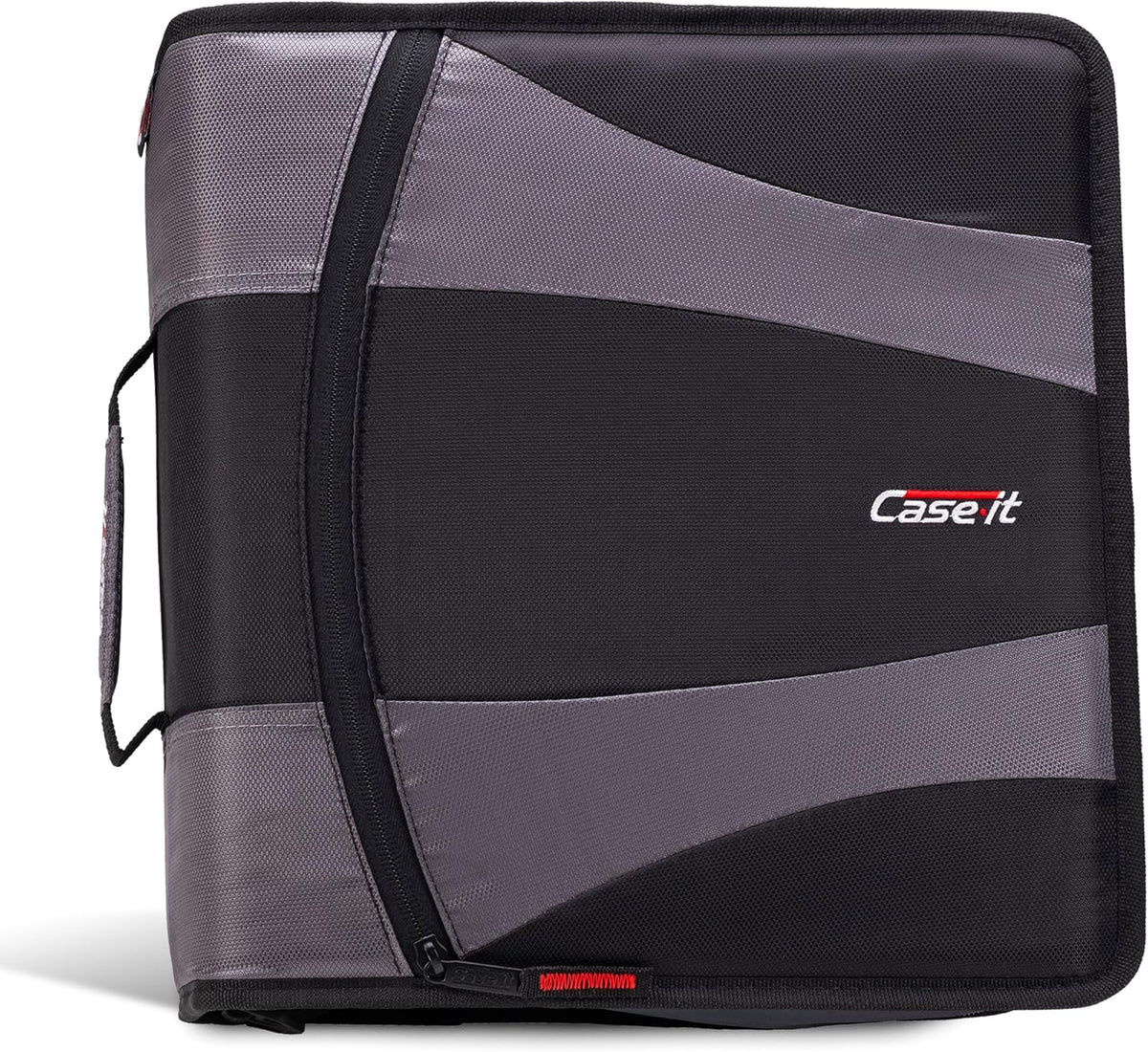 Case-it The Dual 2.0 Fermuarlı Bağlayıcı Sırt Çantası - İki 2 İnç D Halkalı - 5 Konu Dosya Klasörü - Çoklu Cep - 800 Sayfa Kapasitesi - Omuz Askısı ile Birlikte Gelir - Siyah Dual-301