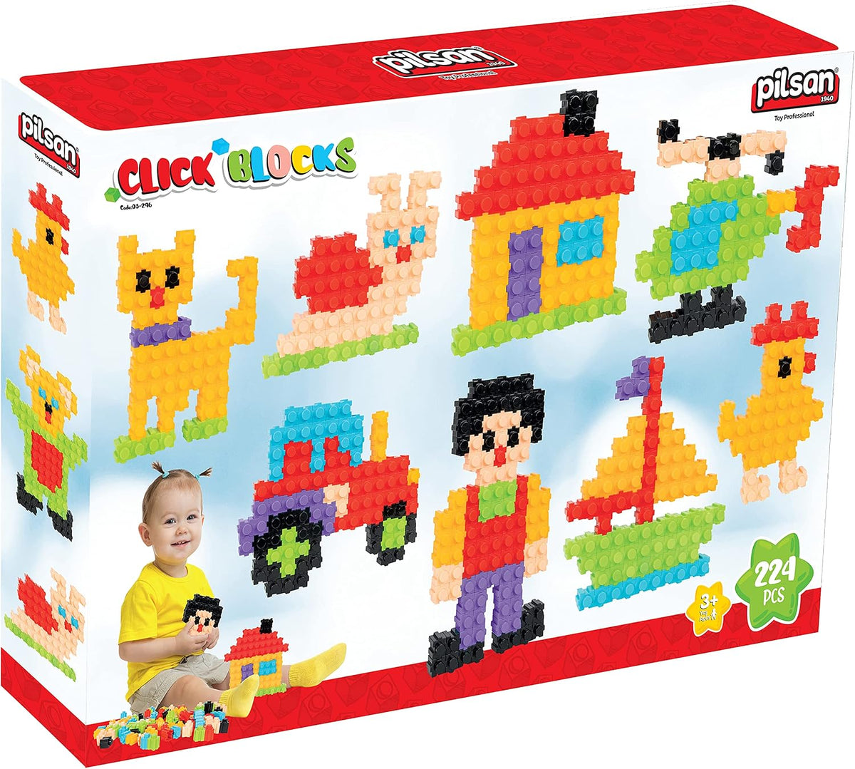 Çıt Çıt Bloklar (224 Parça)