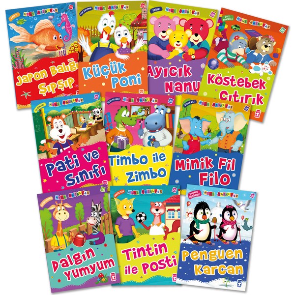 Timaş Çocuk Mini Masallar Seti 3 (10 Kitap) - Nalan Aktaş Sönmez