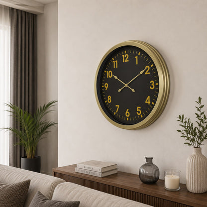 Vintage Klasik 60 x 60 Cm Metal Duvar Saati