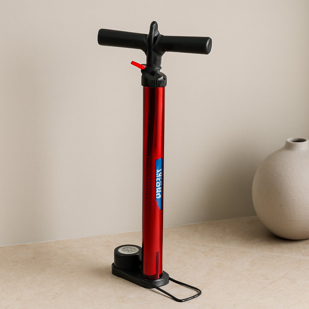 Saatli Metal Gövdeli El Pompası 55 cm (Bisiklet, Top, Motor)