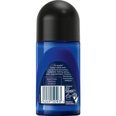 Roll-on deodorant, 50 ml, derinlemesine koruma ile