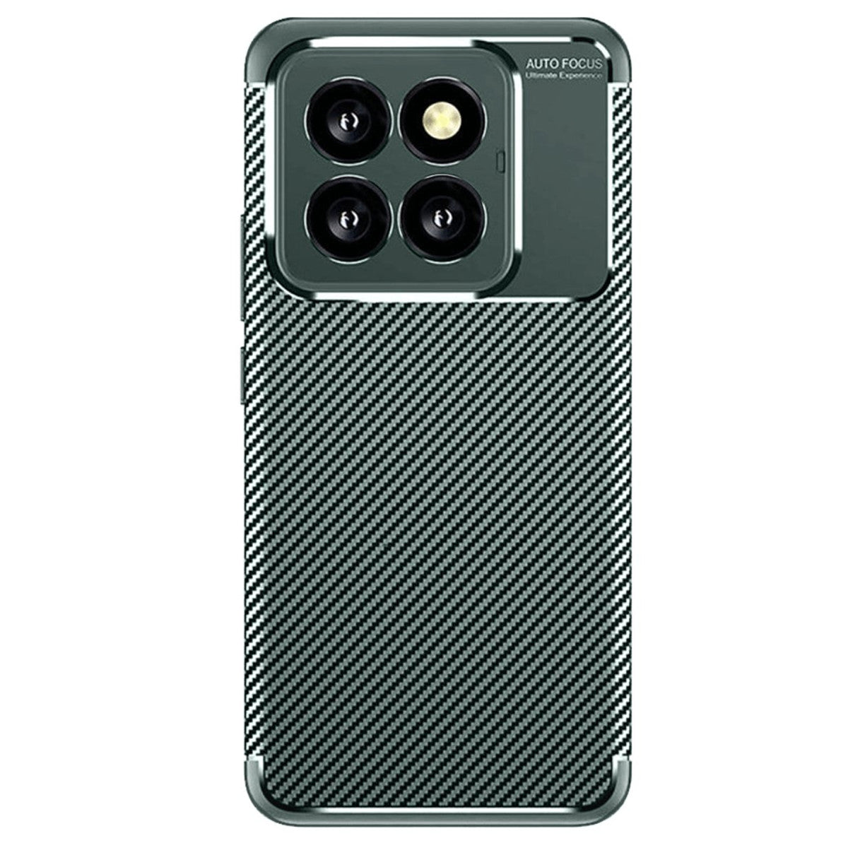 Mi 14T Pro Kılıf Auto Focus Karbon Kapak - Koyu Yeşil
