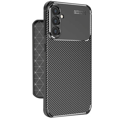 Galaxy A56 Kılıf Auto Focus Karbon Kapak - Siyah