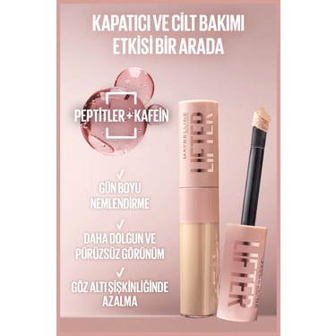 Nemlendirici ve Aydınlatan Kapatıcı, Kafein ve Peptit İçerir
