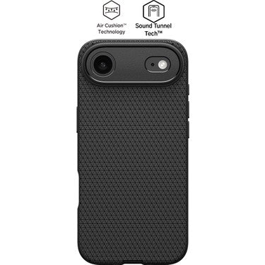 Spigen iPhone Air ile Uyumlu Kılıf Liquid Air Kaymaz Dokulu Yüzey Siyah Kapak - ACS09922 (Spigen TR