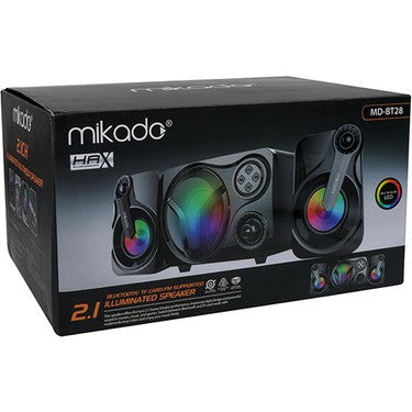 Mikado MD-BT28 5W+3W×2 Siyah LED Işıklı