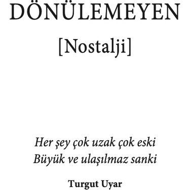 Ayağımın Üzengisine Yetişemediğim Günler: Şiir