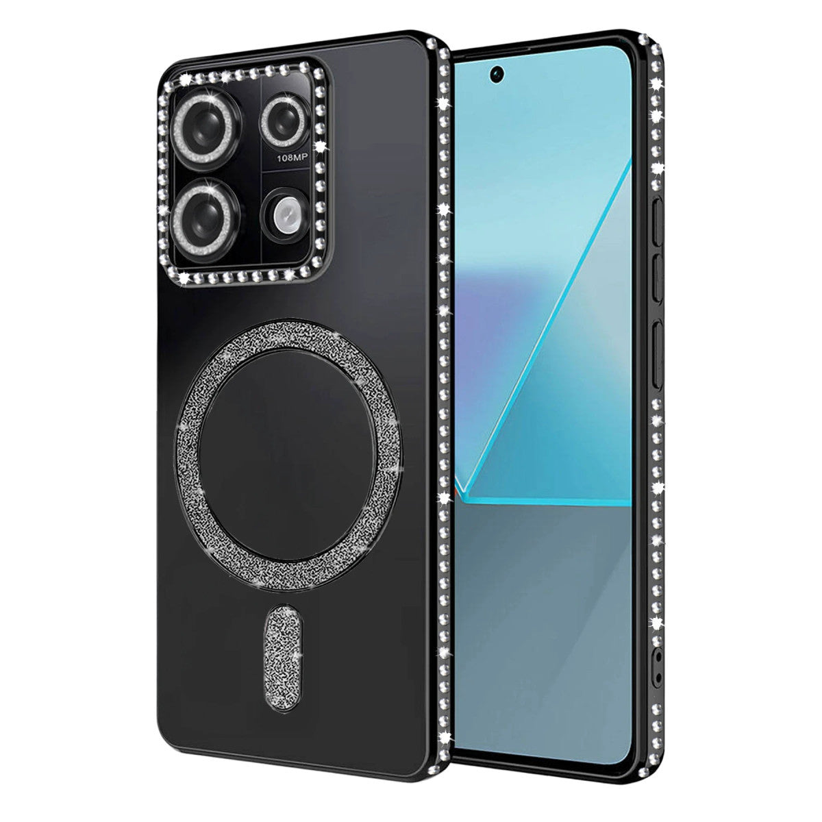 Redmi 13C Joke Simli Magneticsafe Kılıf - Siyah