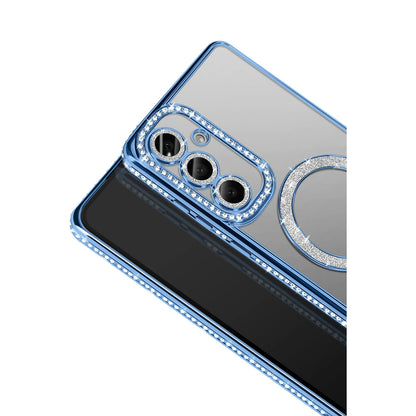 Galaxy S26 Joke Simli Magneticsafe Kılıf - Mavi