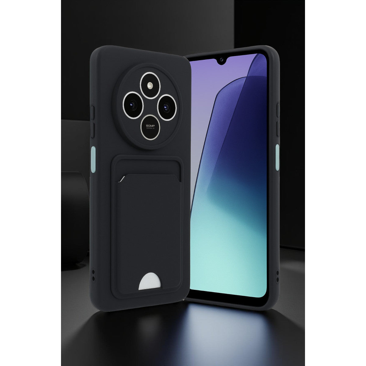 Redmi 14C Kelvin Kartvizitli Silikon - Koyu Yeşil