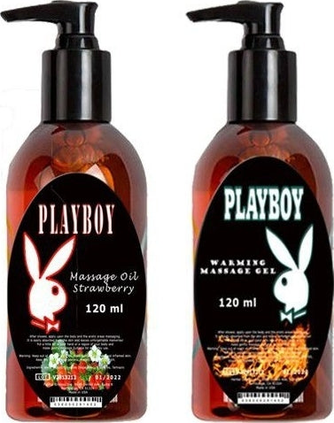 Playboy Massage Oil Strawberry Fragrances And Warming 120 Ml Çilek Kokulu Ve Isıtıcılı Vücut Masaj Yağı