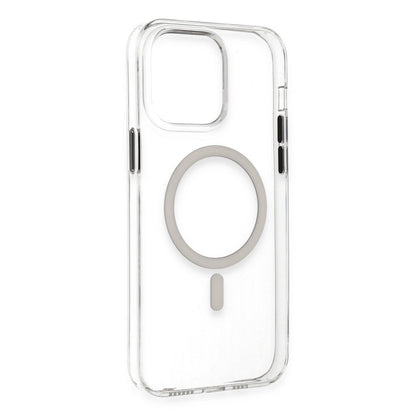 iPhone 14 Pro Max Kılıf Tron Şeffaf Magsafe Kapak - Şeffaf