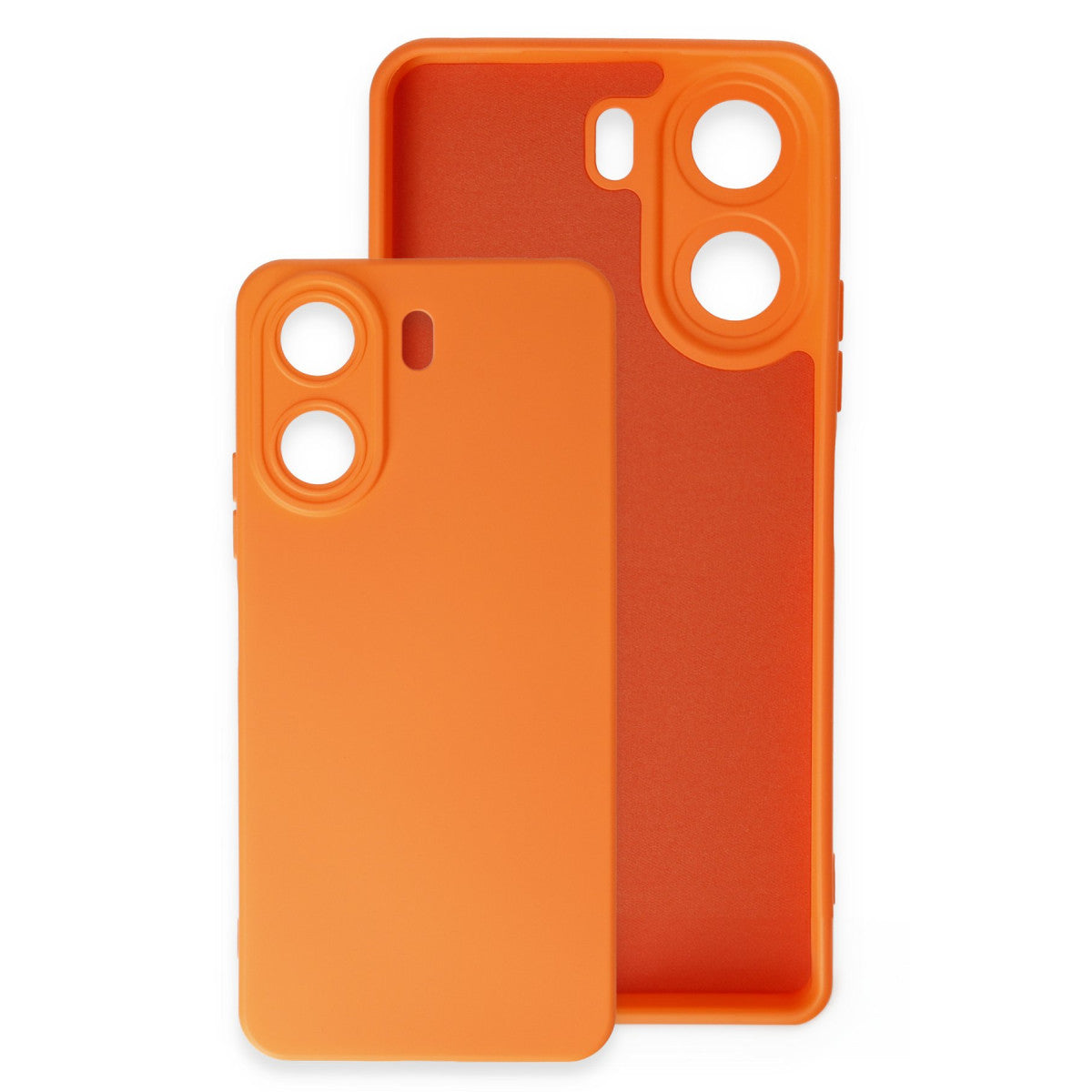 Redmi 13C Kılıf Nano içi Kadife Silikon - Sarı
