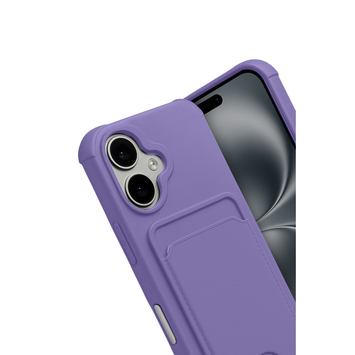 iPhone 17 Kelvin Kartvizitli Silikon - Lila