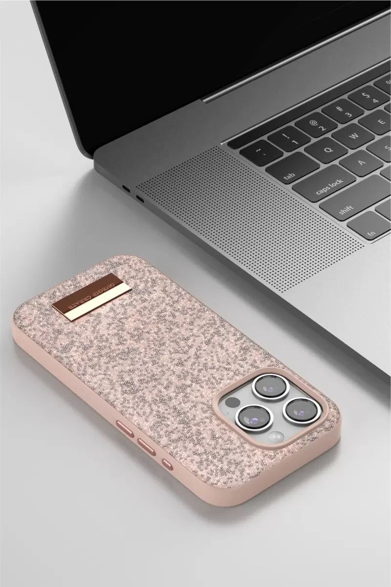iPhone 14 Pro Max Bright Simli Kapak - Gold