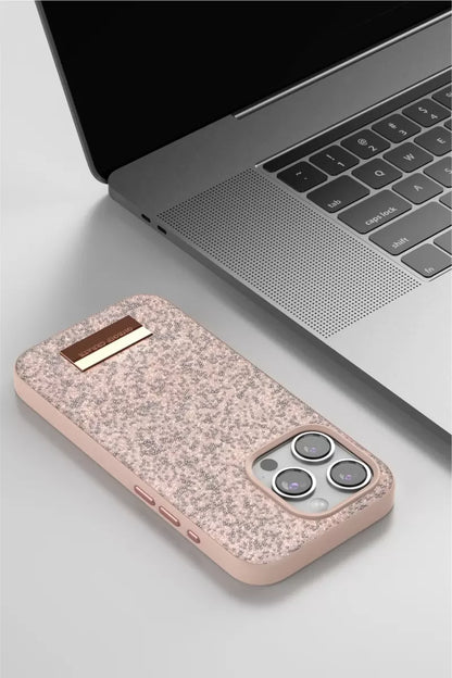iPhone 14 Pro Max Bright Simli Kapak - Gold