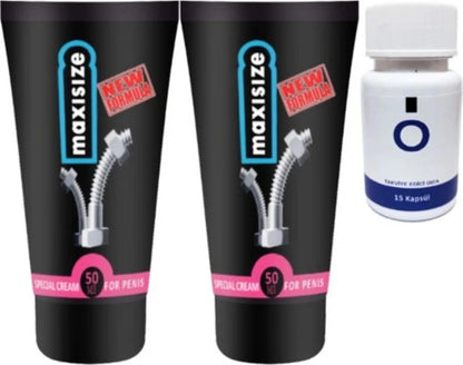 Maxsize 2 Adet Erkeğe Özel 50 ml Krem + Yanında O Caps 15li Erkeğe
