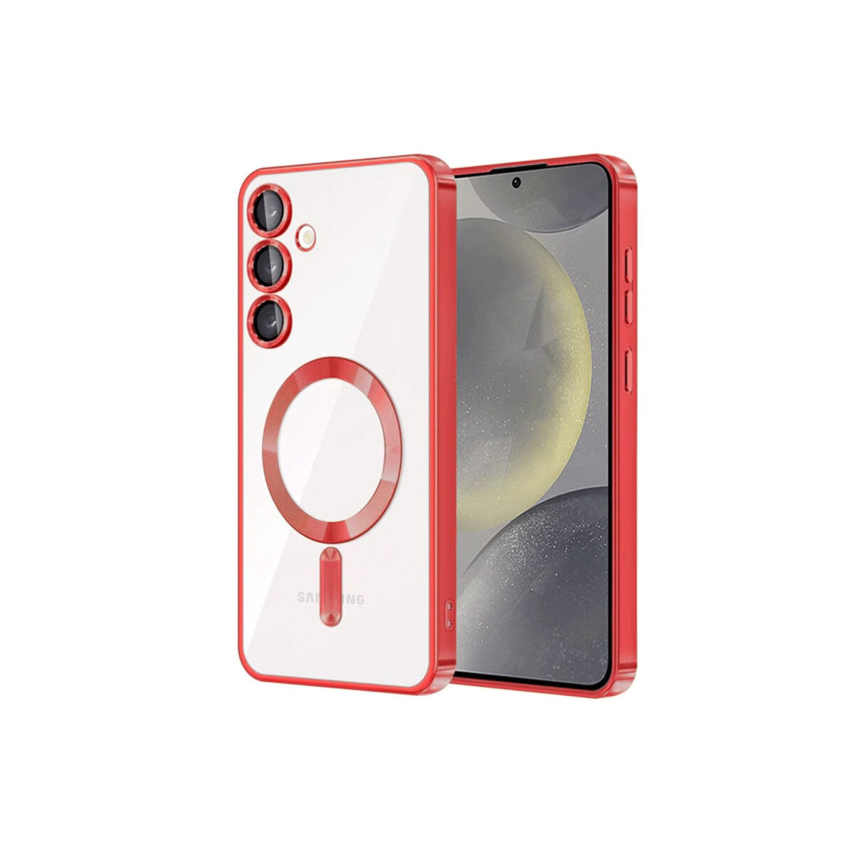 Galaxy S23 Kılıf Kross Magneticsafe Kapak - Kırmızı