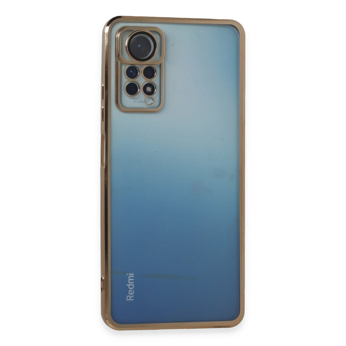 Redmi Note 11 Pro Kılıf Razer Lensli Silikon - Gold