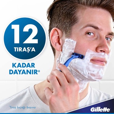 Kullan At Tıraş Bıçağı 12 Adet Hassas Cilt Dostu Tasarım
