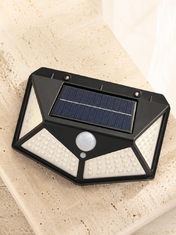 Hareket Sensörlü Güneş Enerjili Duvar Lambası Dış Mekan İçin Güçlü LED Aydınlatma