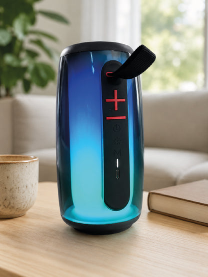 Kablosuz Bluetooth Hoparlör RGB Ambiyans Işıklı USB ve TF Kart Destekli