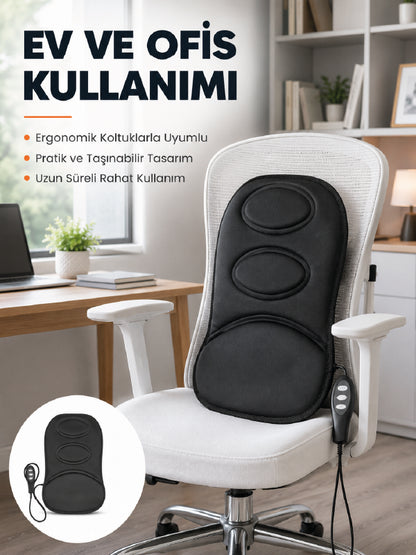 Ev ve Araç İçin Masaj Minderi Modlu Isıtmalı Titreşimli Koltuk Masaj Pedi