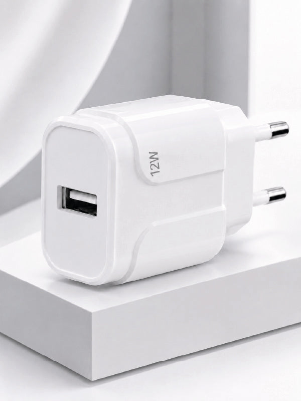 USB Girişli 12W Şarj Adaptörü Kompakt Telefon Şarj Cihazı