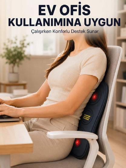 Bel Destek Minderi Isıtmalı Masaj Özellikli Günlük Kullanım