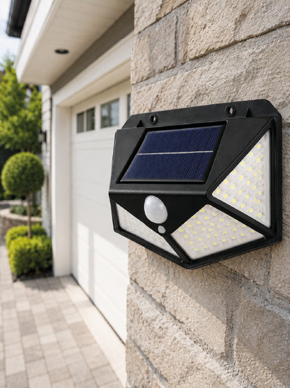 Güneş Enerjisi ile Şarj Olan Hareket Sensörlü 3 Modlu LED Dış Mekan Duvar Aydınlatması