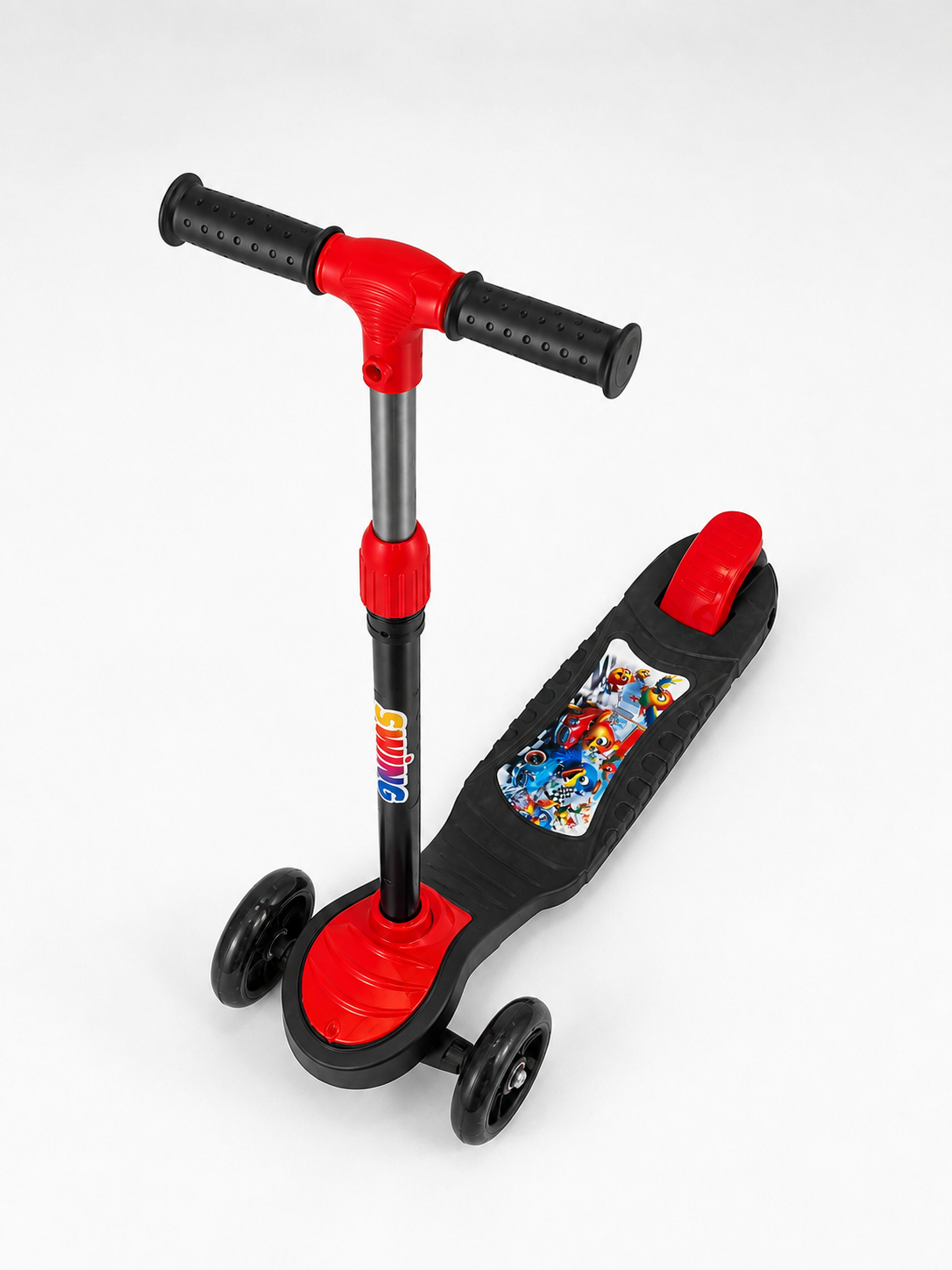 Çocuklar İçin 3 Tekerlekli Scooter Ayarlanabilir Gidonlu Eğlenceli Sürüş Aracı