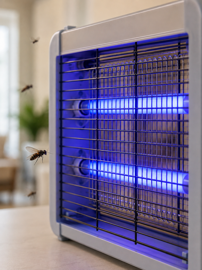 Çift UV Işıklı Elektrikli Sinek Öldürücü 12W Asılabilir Uçan Böcek Lambası