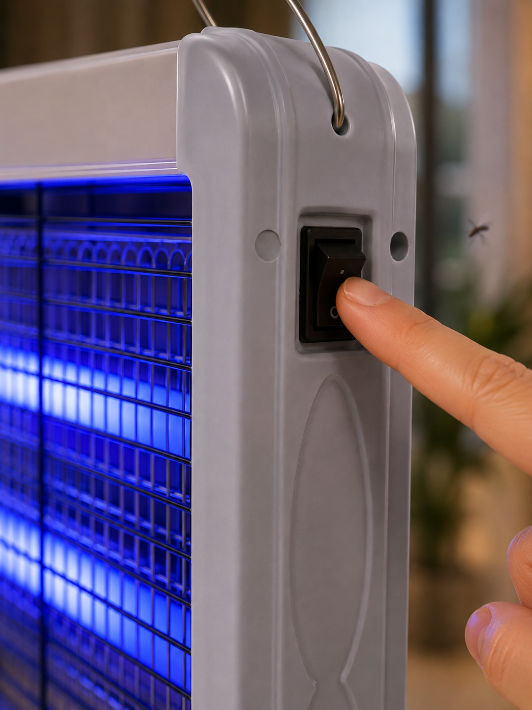 Çift UV Işıklı Elektrikli Sinek Öldürücü 12W Asılabilir Uçan Böcek Lambası