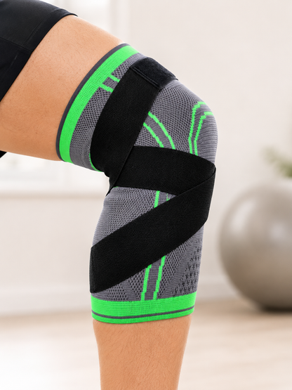 Ayarlanabilir Diz Desteği Çapraz Bantlı Spor Koşu Fitness Dizliği