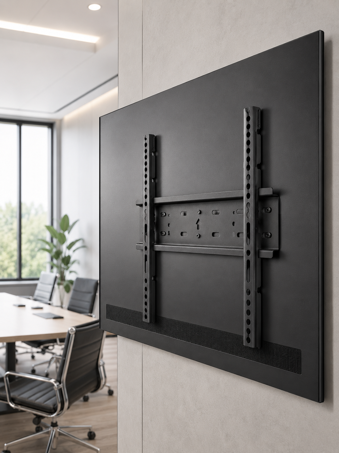 Sabit Televizyon Askı Aparatı 50"-95" İnce Profil Sağlam Metal TV Duvar Braketi