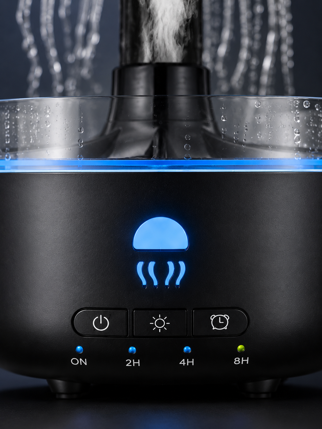 Dekoratif Denizanası Efektli Hava Nemlendirici RGB Gece Lambalı Ultrasonik Buhar Cihazı