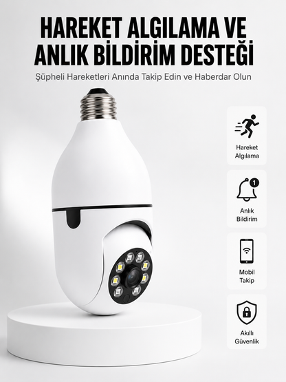 Hareket Algılamalı Kablosuz Akıllı Ev Güvenlik Kamerası Yeni Nesil