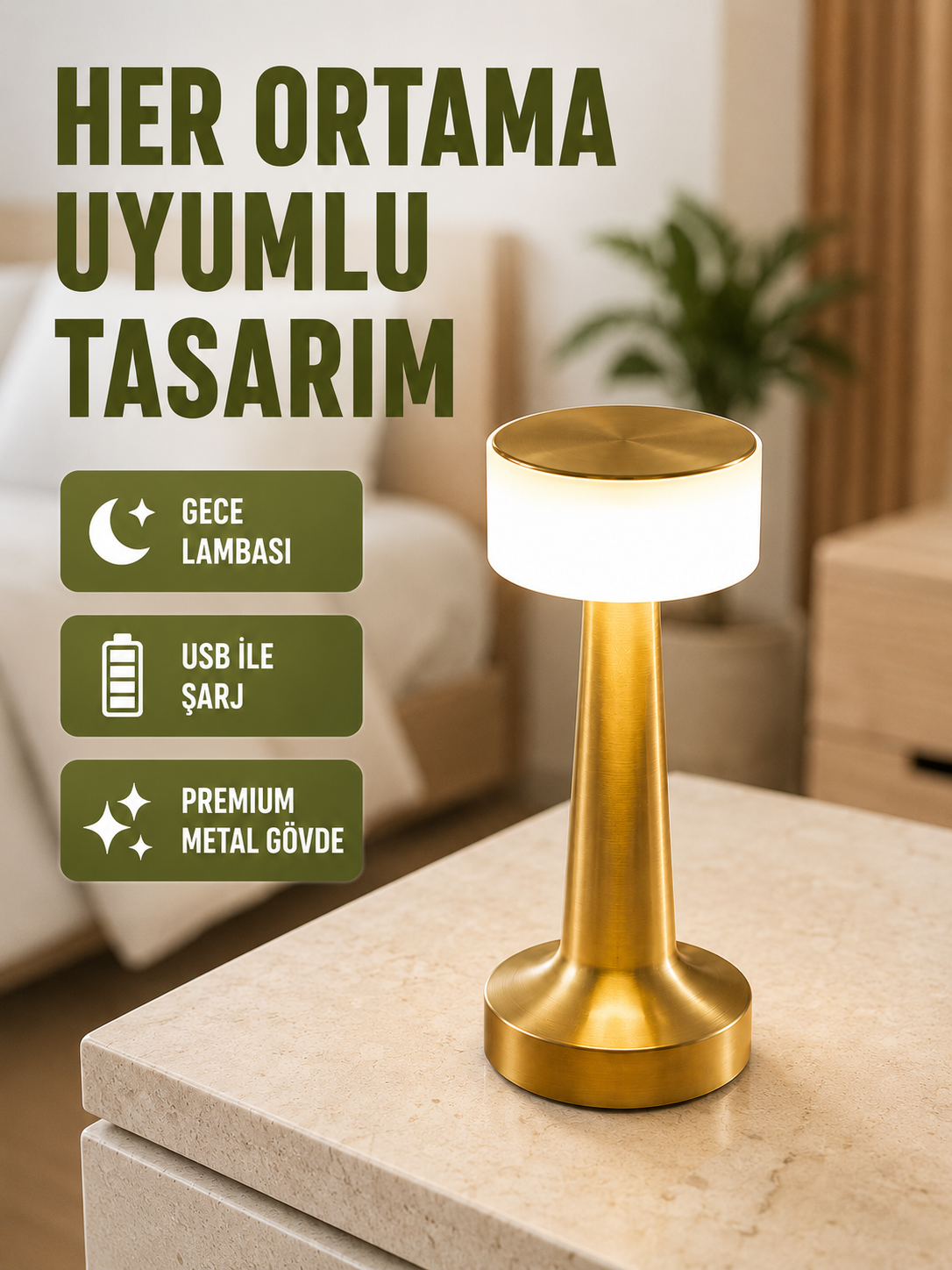 Dekoratif Masa Lambası
