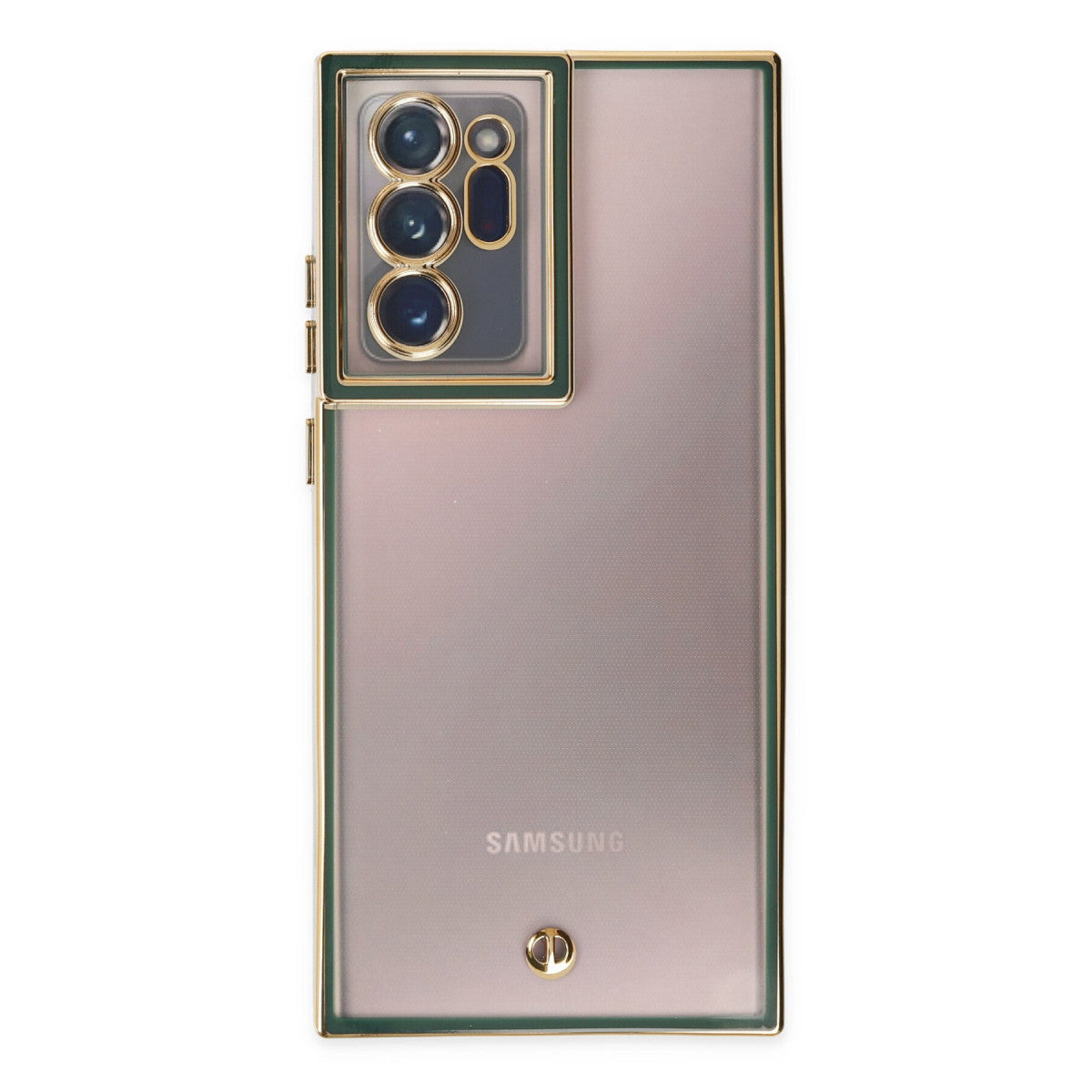 Galaxy Note 20 Ultra Kılıf Liva Lens Silikon - Yeşil