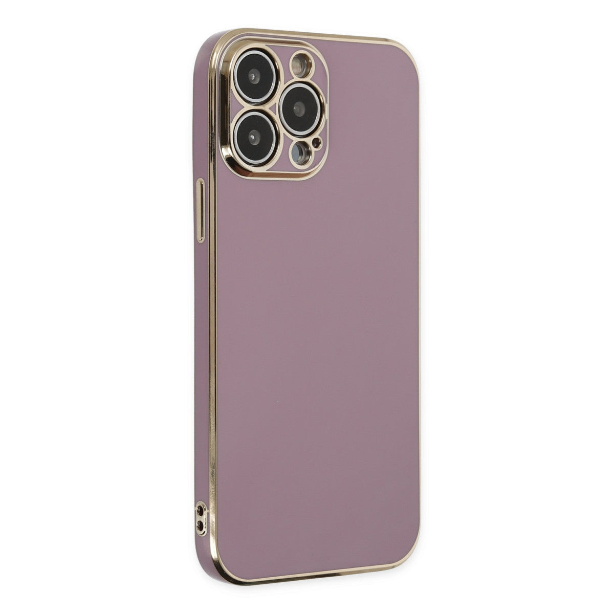 iPhone 15 Pro Max Kılıf Volet Silikon - Mor