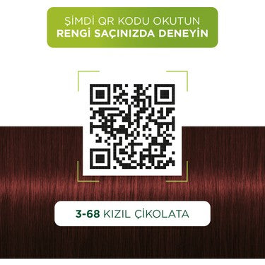 Kalıcı Saç Boyası - 3-68 Kızıl Çikolata Renk ve Besleyici Özler