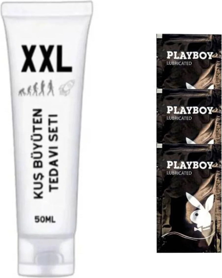 Süper Xxl Size Kuş Erkekler Için Bakım Kremi 50ML 1 Ad + 3 Jelle