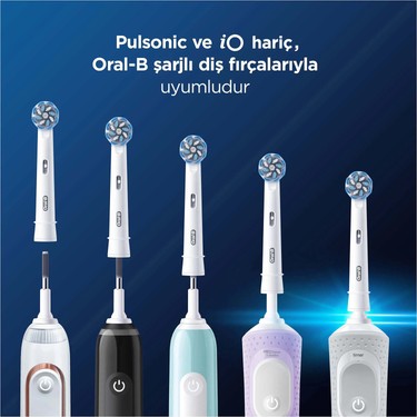 6'lı Diş Fırçası Yedek Başlığı Hassas Temizlik