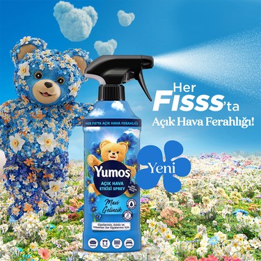 Mavi Gelincik Kokulu Giysi Spreyi 430 ml Yıkanması Zor Eşyalar İçin