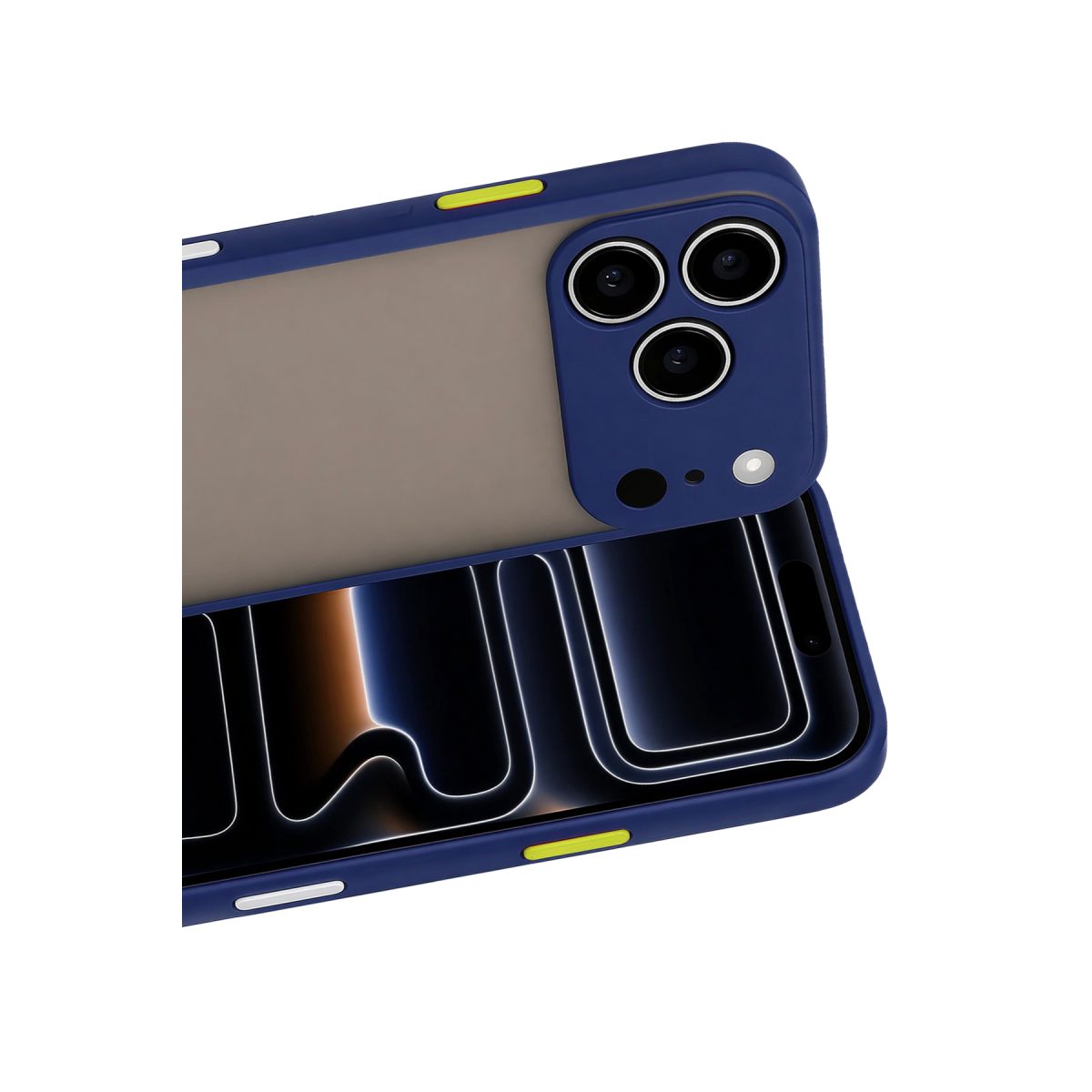 iPhone 17 Pro Max Kılıf Montreal Silikon Kapak - Lacivert